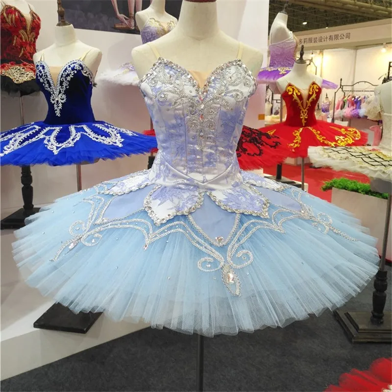 Новое поступление Высококачественная Женская одежда для выступлений Lt. blue Tutu Ballet