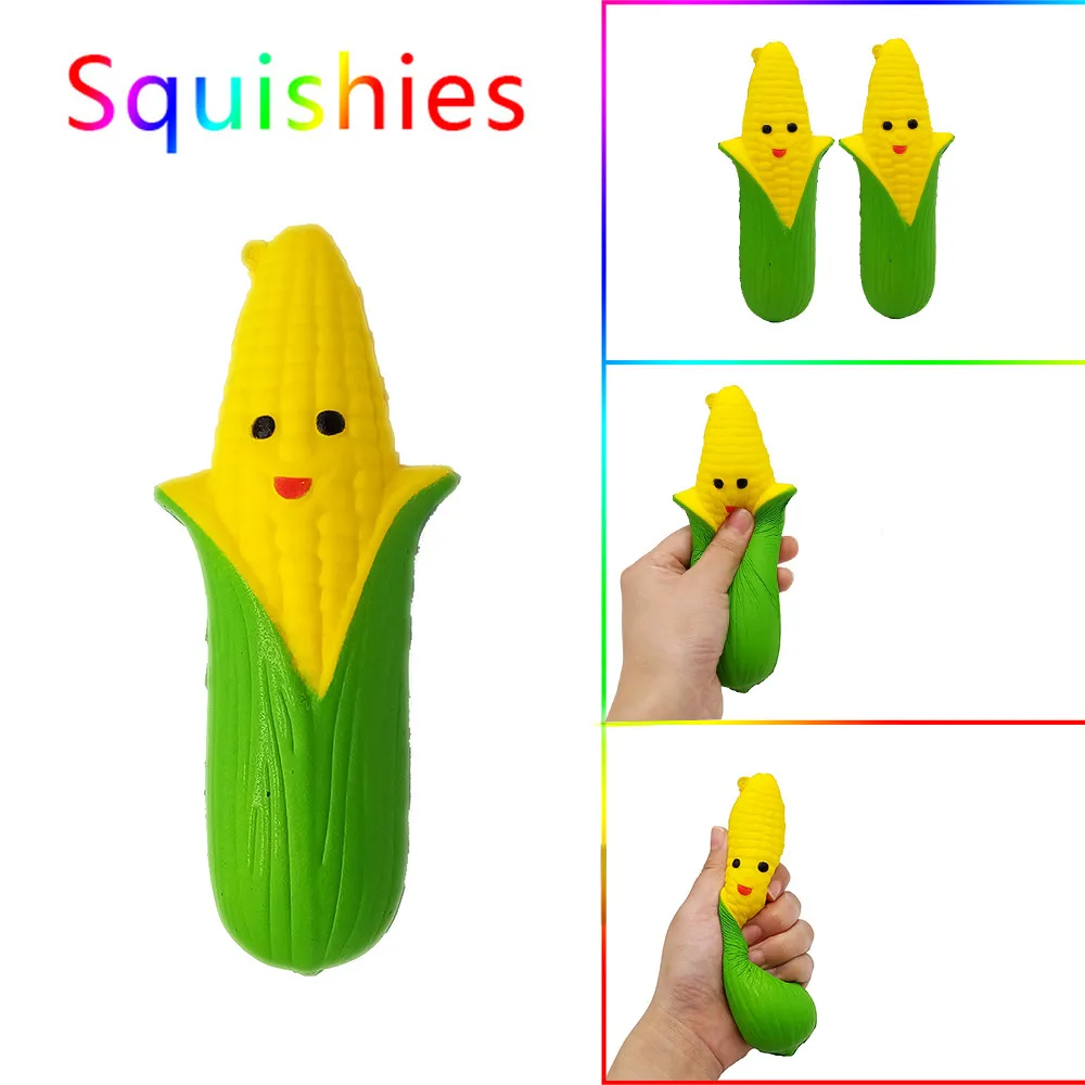 Popit игрушки антистресс Мультяшные смайлики Кукуруза ароматизированные медленно