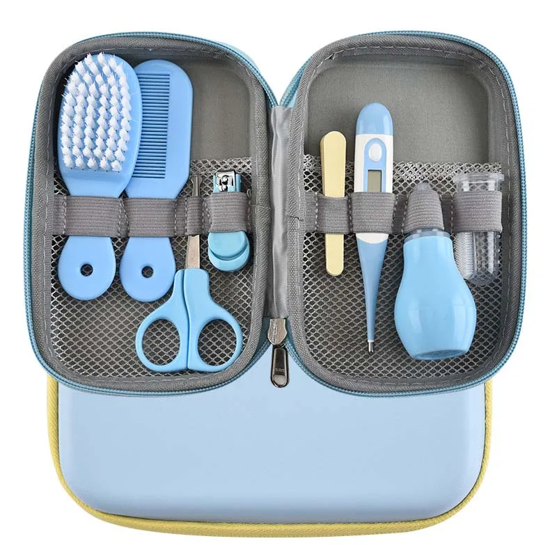 

8Pcs Baby Nail Care Sets Baby Healthcare Kits Newborn Baby Safety Scissors Anti-Clip Nail Clippers Animal Storage Box For Travel