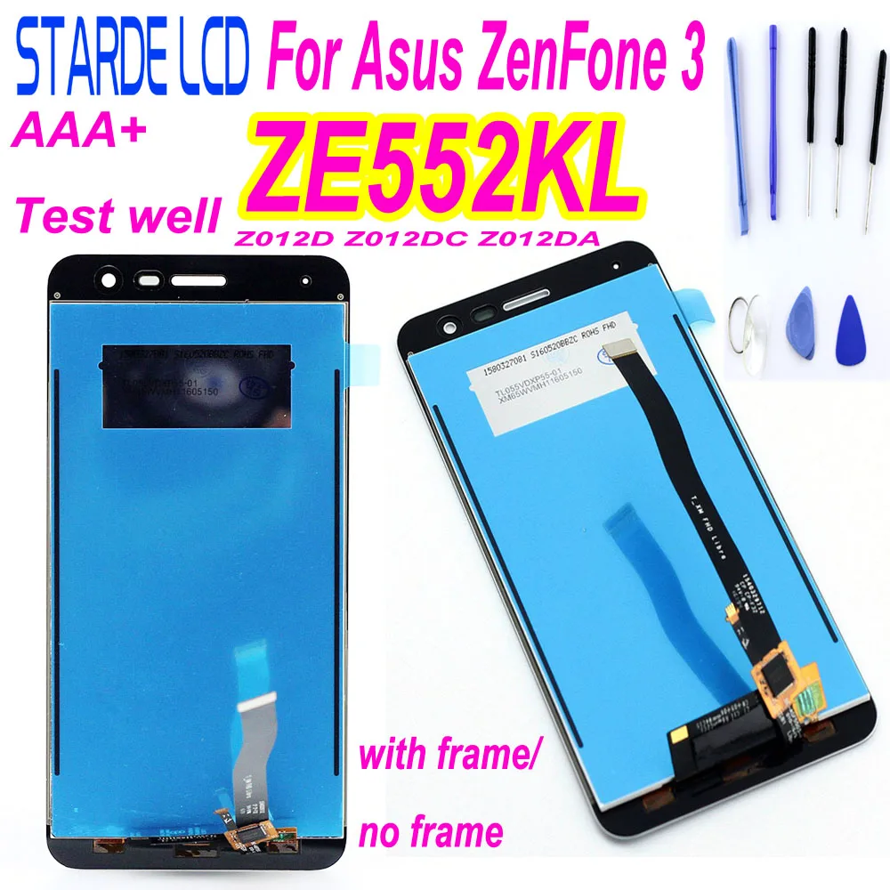 Оригинальный 100% Новый 5 дюймовый для Asus ZenFone 3 ZE552KL Z012DA Z012D Z012DC Полный ЖК дисплей +