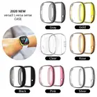 Защитный чехол для смарт-часов Fitbit Versa 3 Sense, Защита экрана для смарт-часов Fitbit TXTB1 с гальваническим покрытием