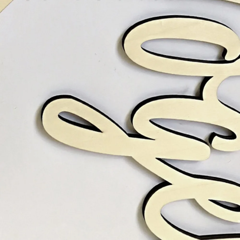 Золотой Деревянный Свадебный круглый стул на спине Креативный кулон английская