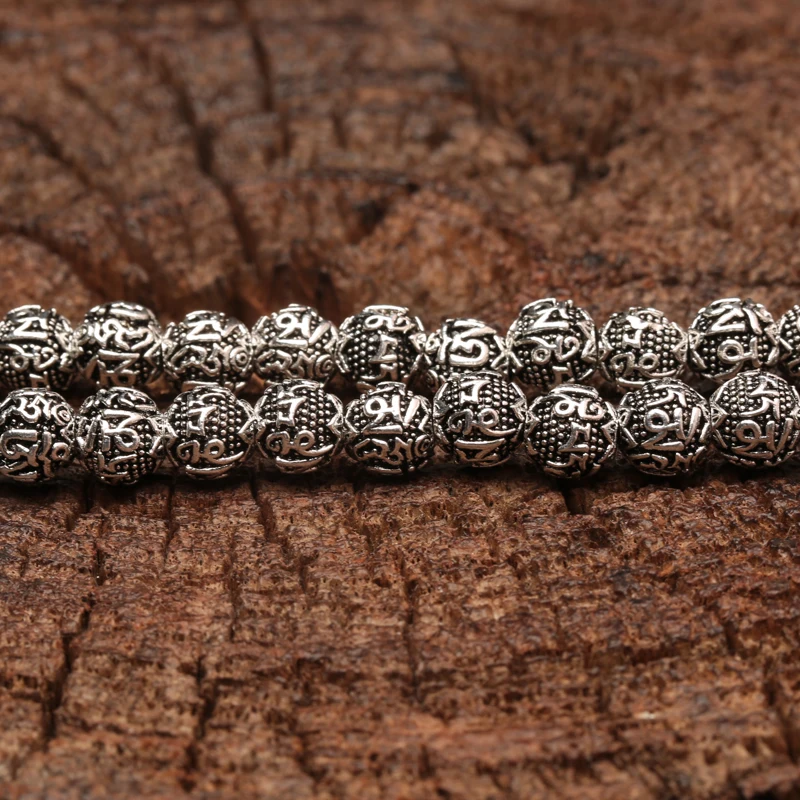Непальское ретро-ожерелье из бусин диаметром 8 мм 108 ювелирные изделия мантра