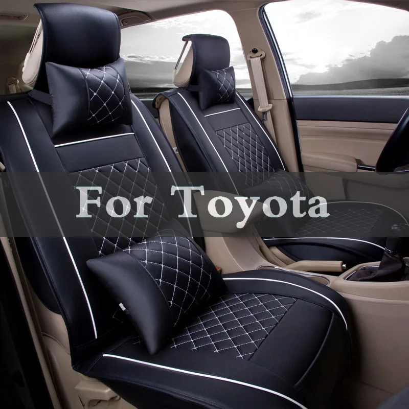 

Car-Pass Pu Leather Auto Car Seat Covers 5 Color Seat Protector For Toyota Prius Pronard Rush 4 Rav Sai C Progres Probox