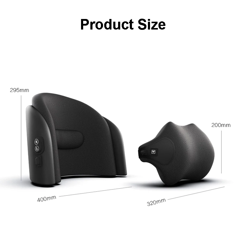 Подушка JINSERTA Автомобильная Массажная для поддержки шеи офиса спины подголовника