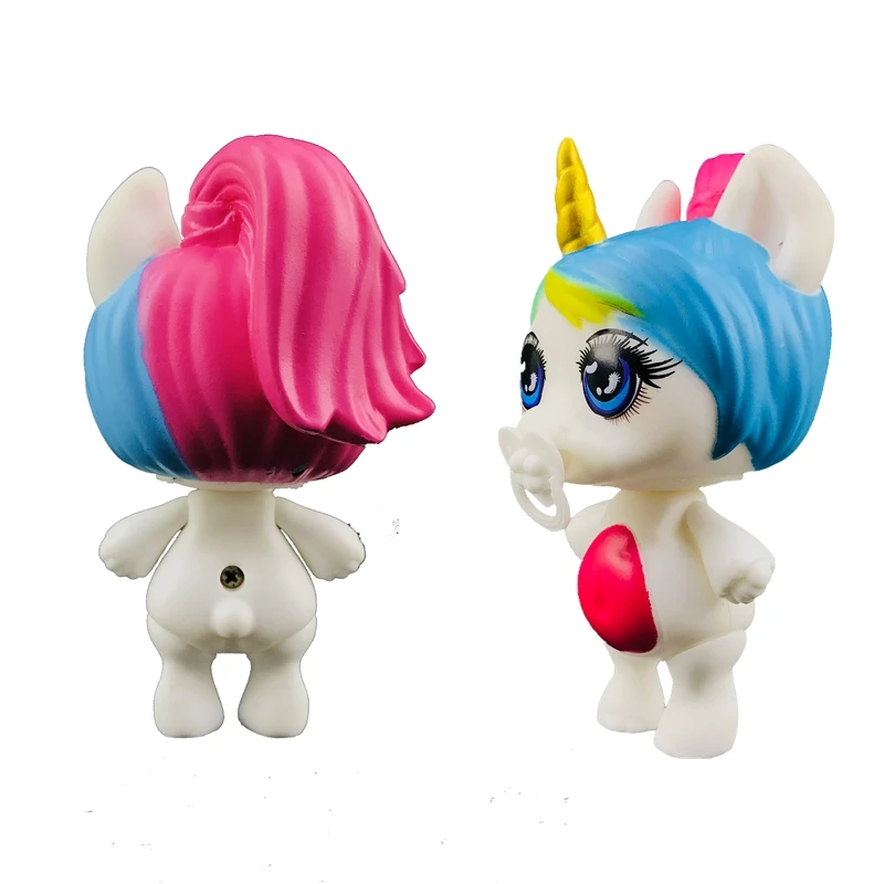 Lanyitoys новые милые стили POOPSIE в сжимаемых игрушках мягкие игрушки unicornio мягкие игрушки Мягкий кот удивительное poopsie slime 4 дюйма