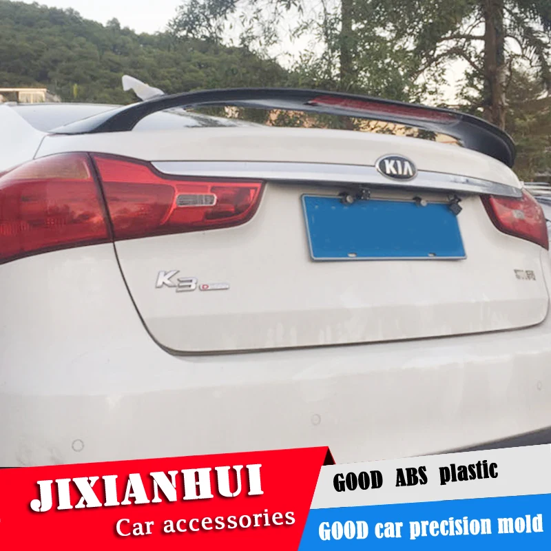 Для Forte спойлер 2011 2015 Kia K3 DKWK ABS пластик Материал заднее крыло автомобиля Цвет