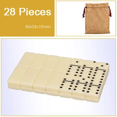 28 Pcs-8 Высокое качество Акриловые игры домино Pai Gow 28 шт. двойные 6 домино настольные игры цвета домино Jogos De Tabuleiro подарок 48*24*7,5 мм - Цвет: 28 Pcs-8