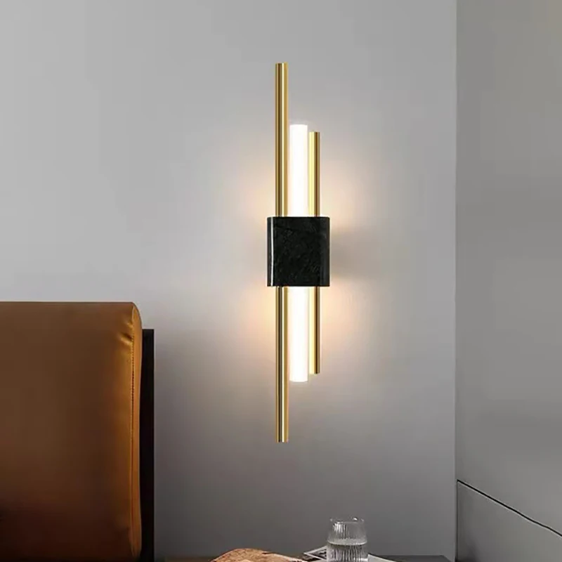 

LED Lights Nordic Living Room Loft Wall Lamp For Home Hotel Luxury Aisle TV Wall Modern Study Bedroom Bedside Lighting Fixture