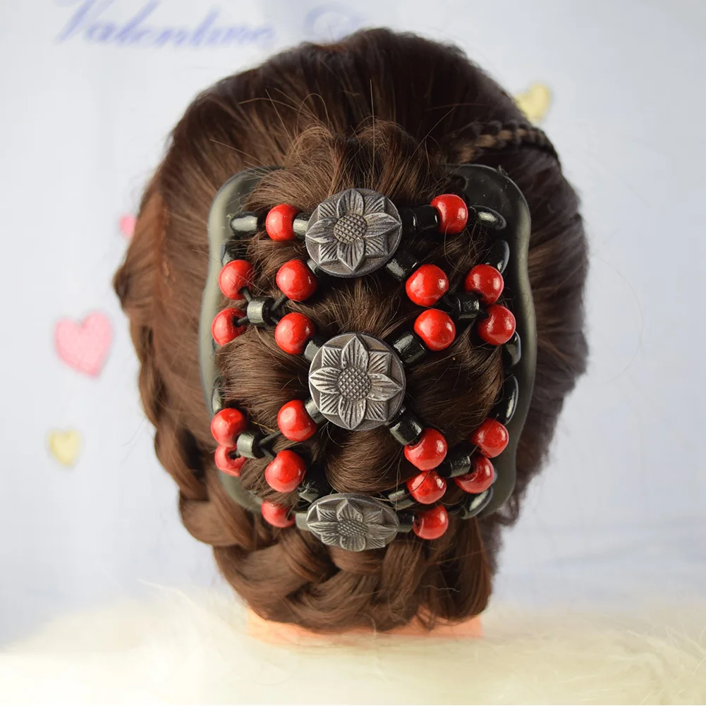 

Easy To Use Hair Clamp Plastic Durable Hair Clip Fabala Ornaments Elegant Changeable Comb Lightweight