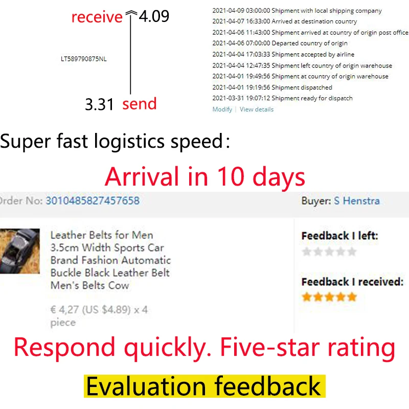 

Leather Belts for Men 3.5cm Width Sports Car Brand Fashion Automatic Buckle Black Leather Belt Men's Belts Cow