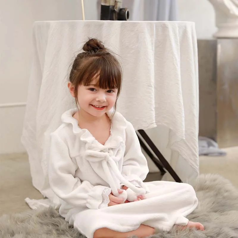 Parent-child Outfit Nightdress Children Velvet Little Girls Princess Dress Baby Big Nightgowns Mother and Daughter | Мать и ребенок