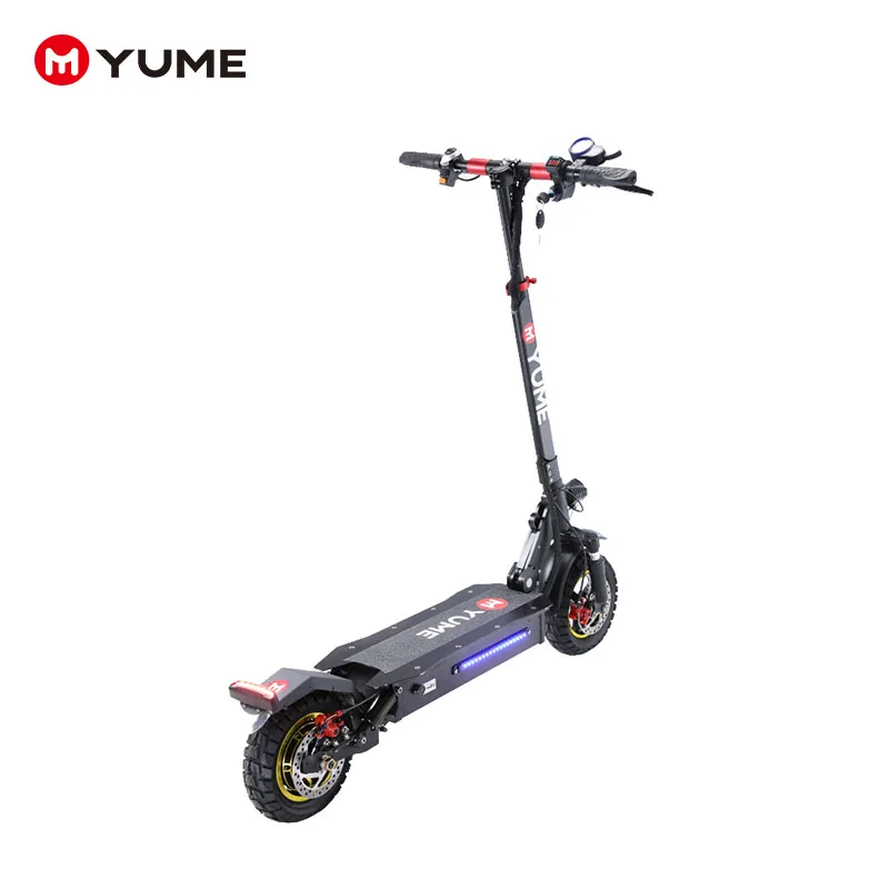 Мощный 1000 Вт задний мотор YUME S10 Электрический скутер 10 дюймов шины для