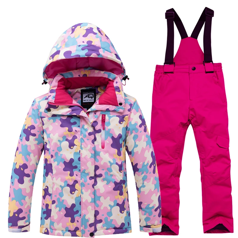 Детский лыжный костюм детский брендовый ветрозащитный водонепроницаемый теплый