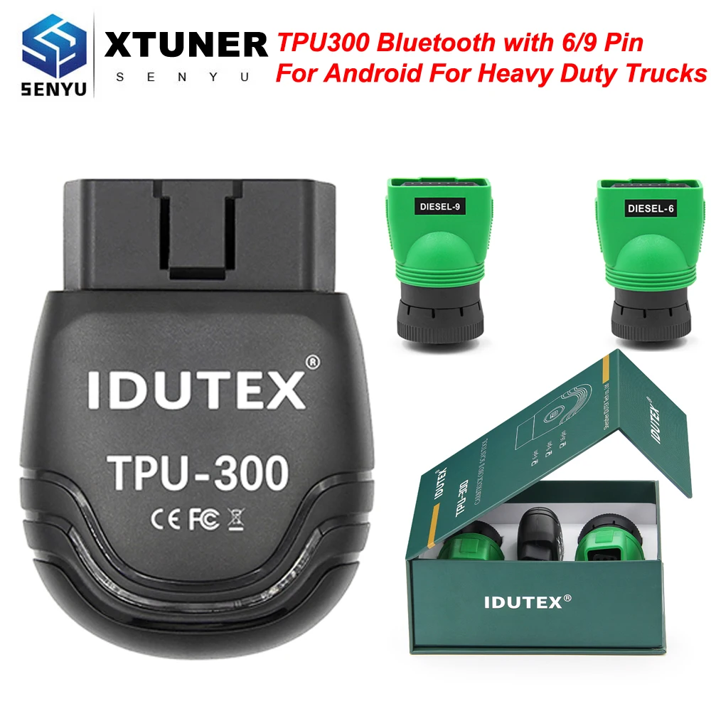 Xtuner IDUTEX TPU300 OBD2 Bluetooth Andriod Vpecker xtuner TPU300 OBD OBD2 сканер HD сверхмощный грузовик автомобильный диагностический инструмент