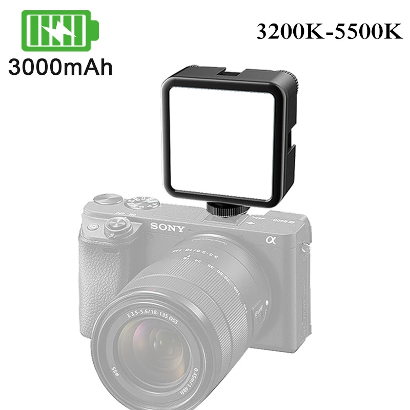 

VL81 6W Mini LED Video Light 3000mAh 5500K Zoom Lighting Photographic Lighting U Bright 3400K-5500K Vlog Fill Light