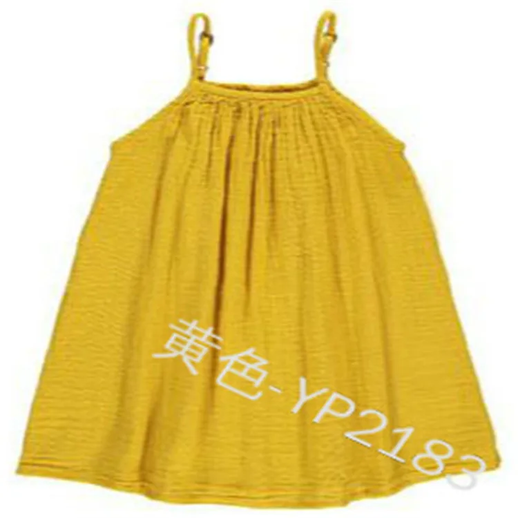 WEPBEL/платье для маленьких девочек сезон лето без рукавов Однотонный на брительках