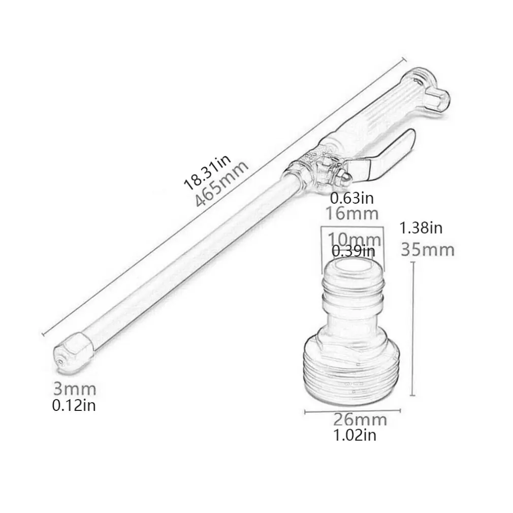 

Portable High-pressure Water Gun for Cleaning Easy to Carry Strong Power Strong Pressure With Rubber Tube