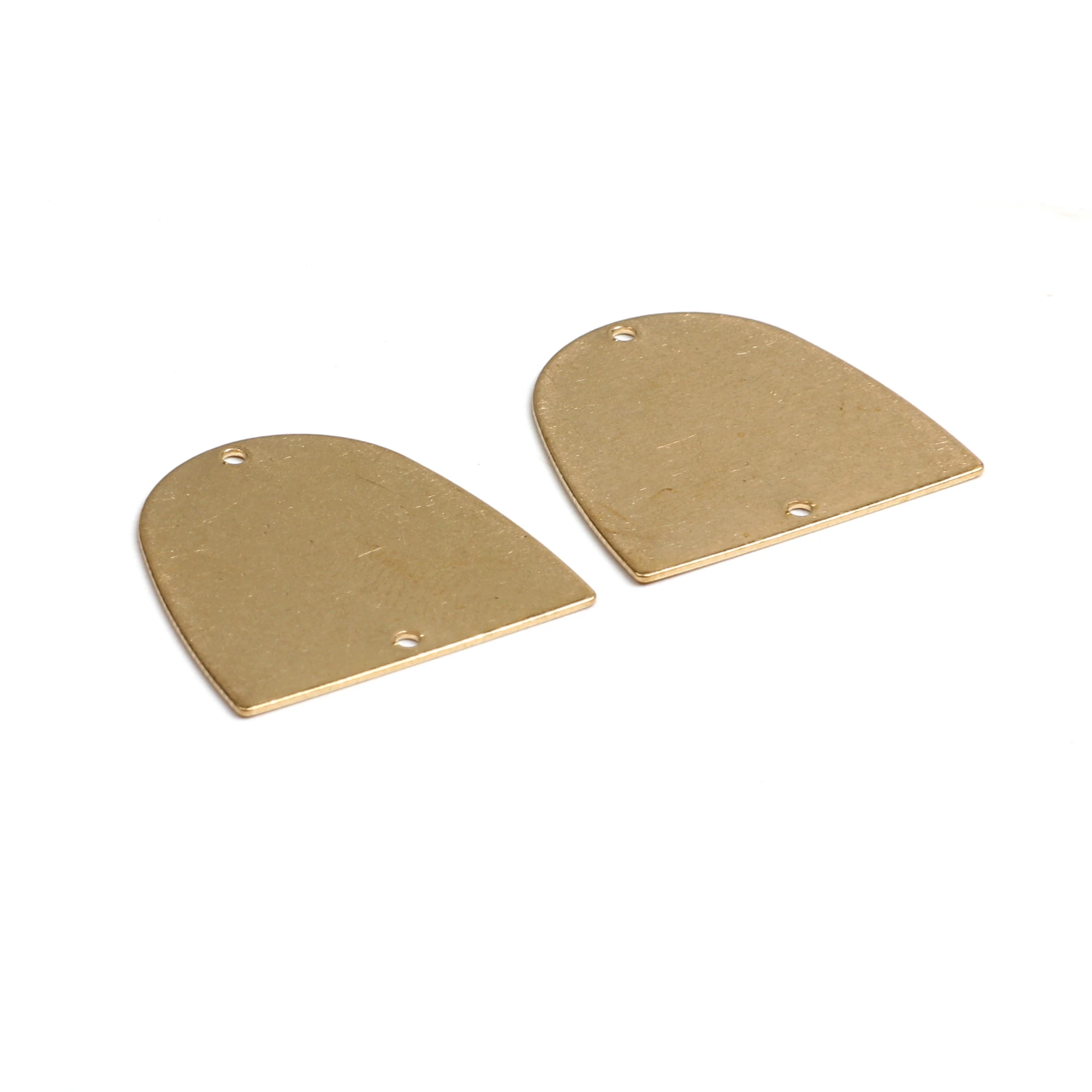 Латунные амулеты серьги геометрические заготовки с 2 отверстиями подходят для DIY