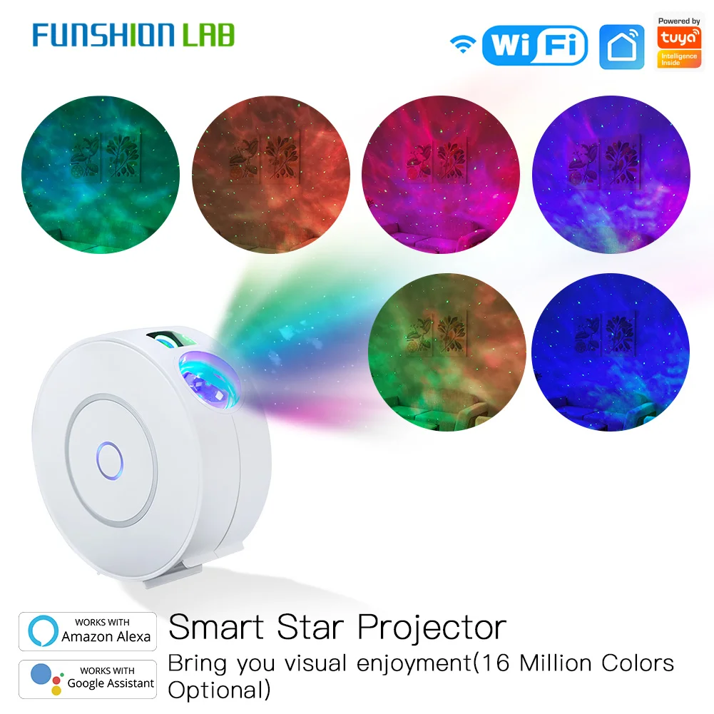 

Smart Star Projector Galaxy Cloud/Moving Ocean Wave Star Sky WiFi Night Light Projector Alexa Google Home Tuya Smart Compatible