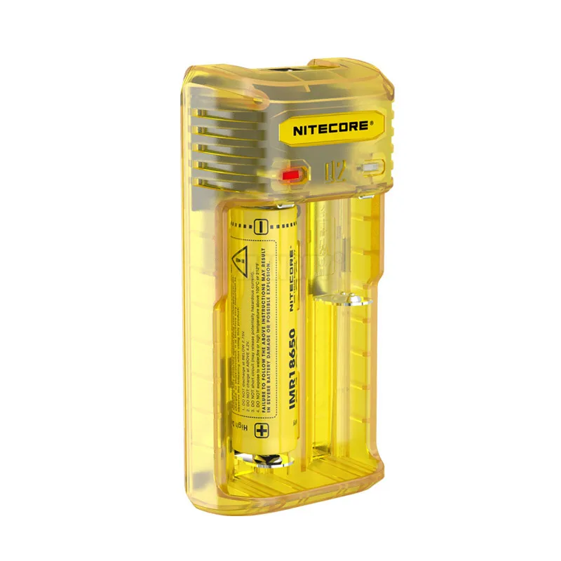 2020 NITECORE Q2 2 слота 2Bay 2A быстрое зарядное устройство для Li Ion IMR Nicd CR123A 16340 10440 AAA 14500 18650