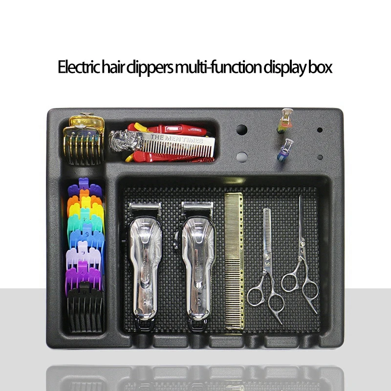 Electric Shaver Trimmer Attachment And Accessories Storage Case Barber Clipper Tray Anti-Slip Salon Clippers Organizer | Дом и сад