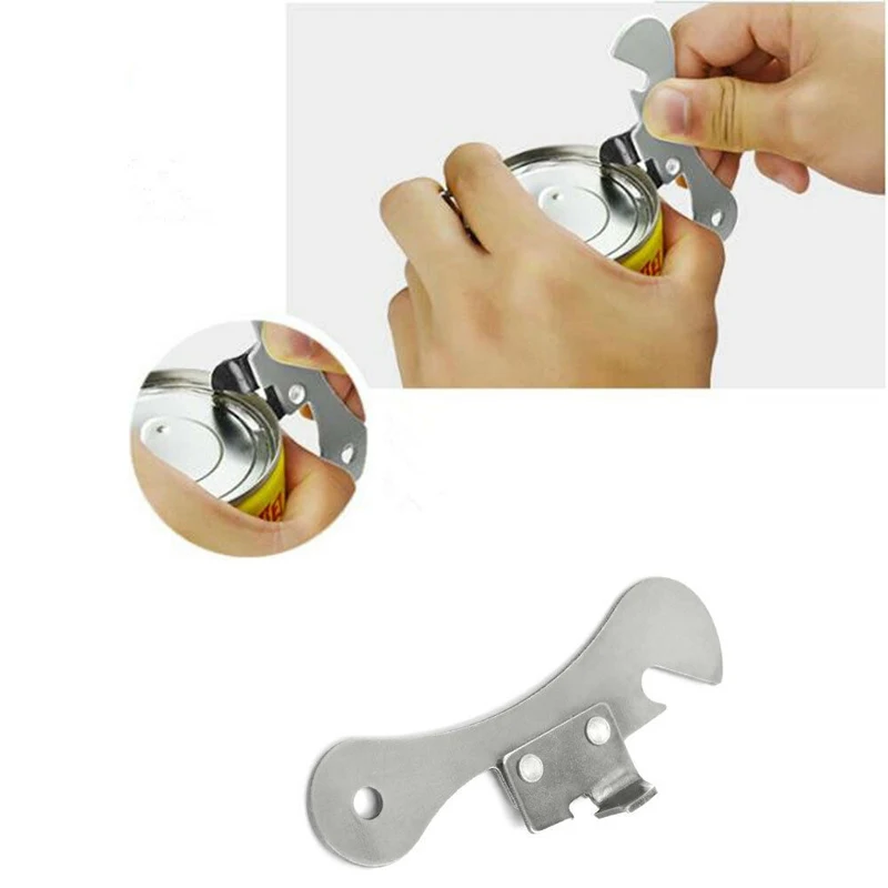 

Portable 1PC Creative Versatile New Can Opener stainless steel Multifunctional Bottle Opener Kitchen Supplies Gift