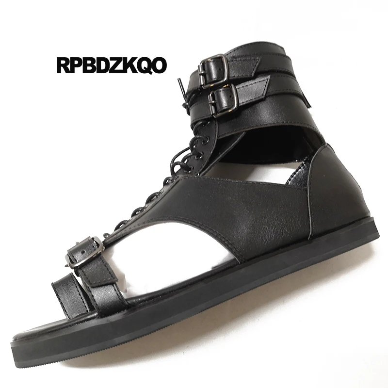 сандалии плоские лето Настоящая кожа повседневная ботинки открытый носок