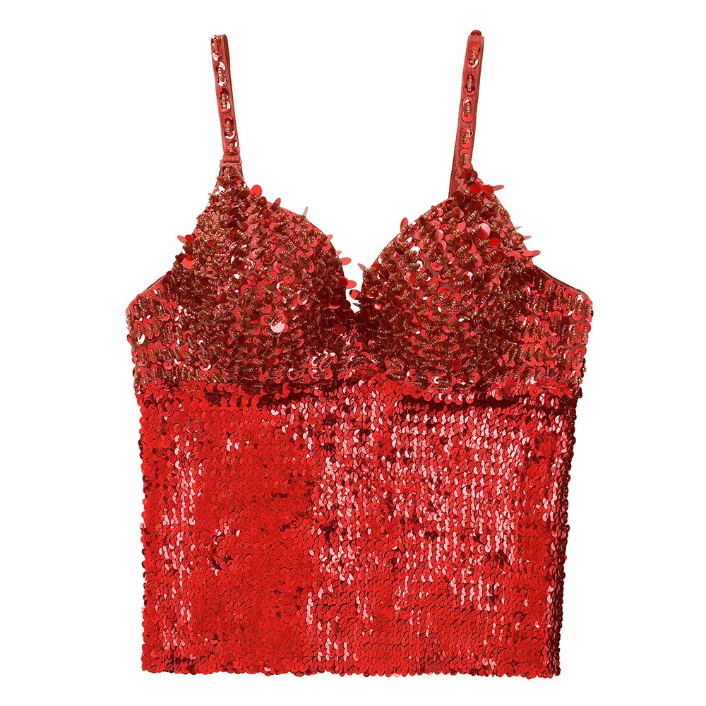 TiaoBug Женский ослепительный Блестящий регулируемый бюстгальтер на бретельках пуш