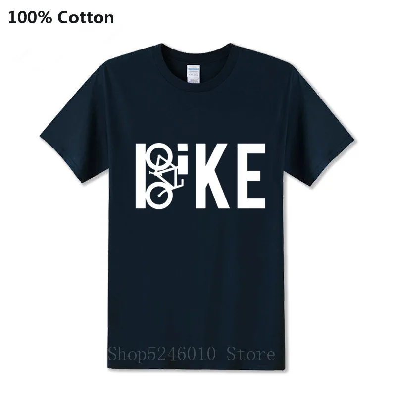 Fashion BIKE Word Art T-shirt Mountain Biking Vintage MTB Distressed Design T Shirt 100% Cotton Tees Short Sleeve Bicycle Tshirt | Мужская