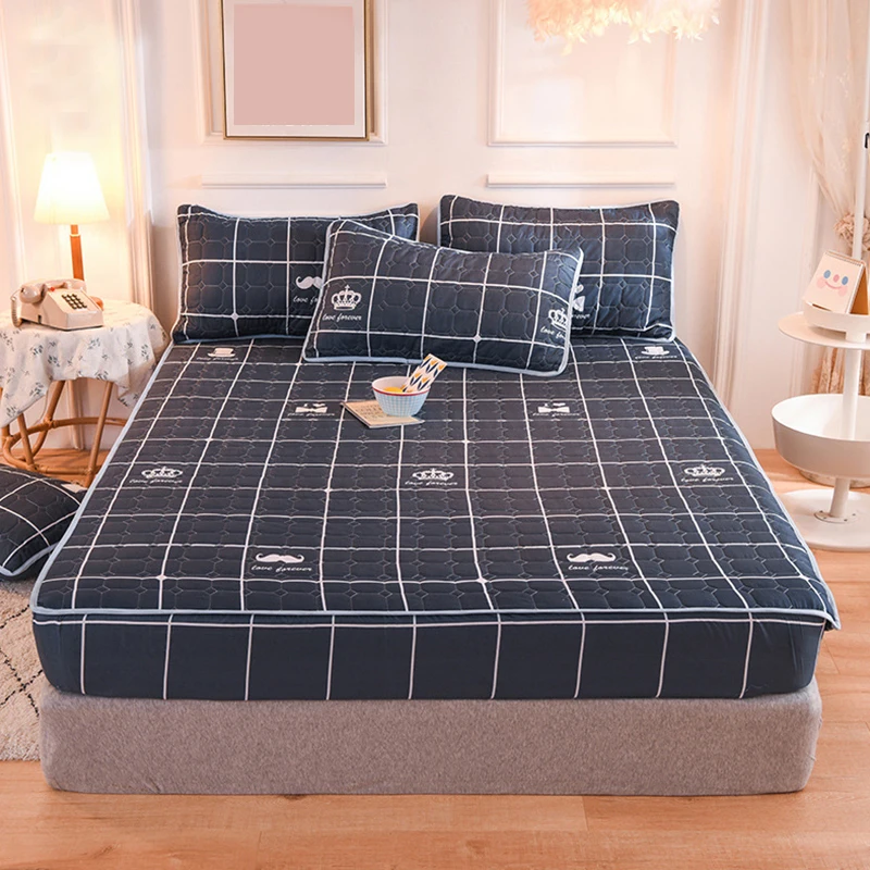 

Водонепроницаемый утолщенный матрас, защитное покрытие, простыня с принтом, моющееся покрывало для кровати, воздухопроницаемое покрывало ...