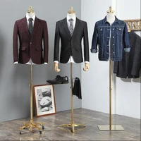 3style male wood hand mannequin props half body stage clothing metal base rack arm suit stage model adjustable height 1pc c840