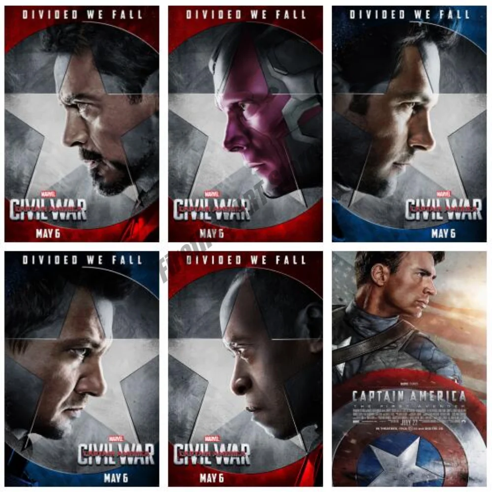 

Canvas Painting Wall Art Marvel Captain America Movie Superhero Posters and Prints Room Decoration Pictures Living Home Decor