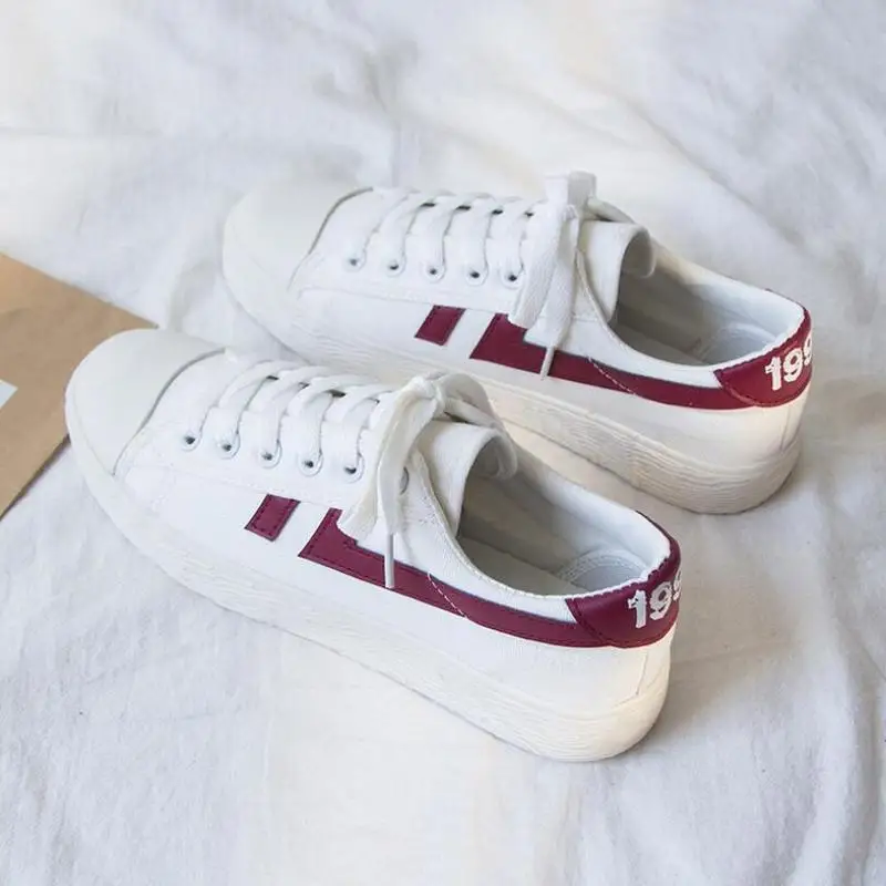 Модные кроссовки Женская парусиновая обувь с низким вырезом Высококачественная