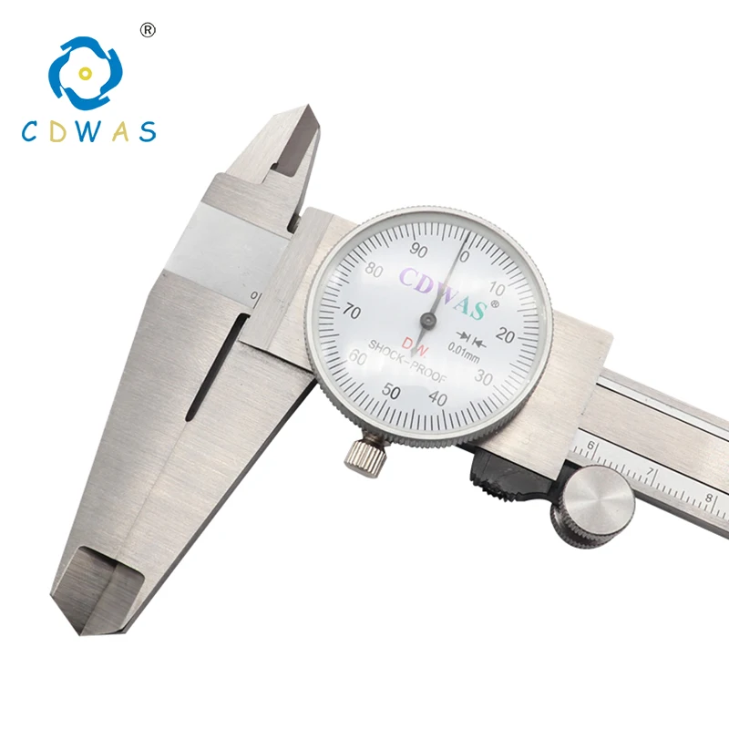 Dial Calipers 0-150 0-200 300 mm 0.01mm High Precision Industry Stainless Steel Vernier Caliper Shockproof Metric Measuring Tool