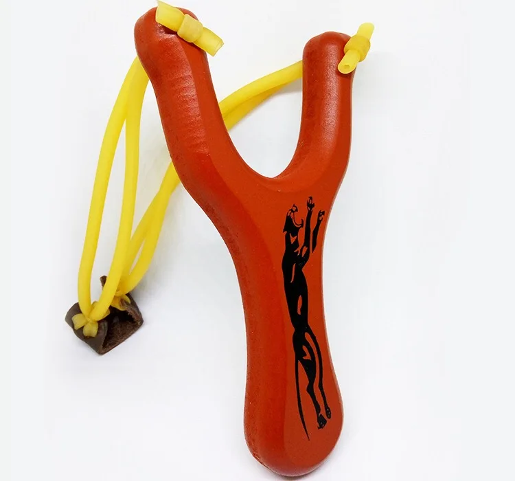 1 шт. красная вилка из Буки Рогатка мощная эластичная резиновая лента для рогатки