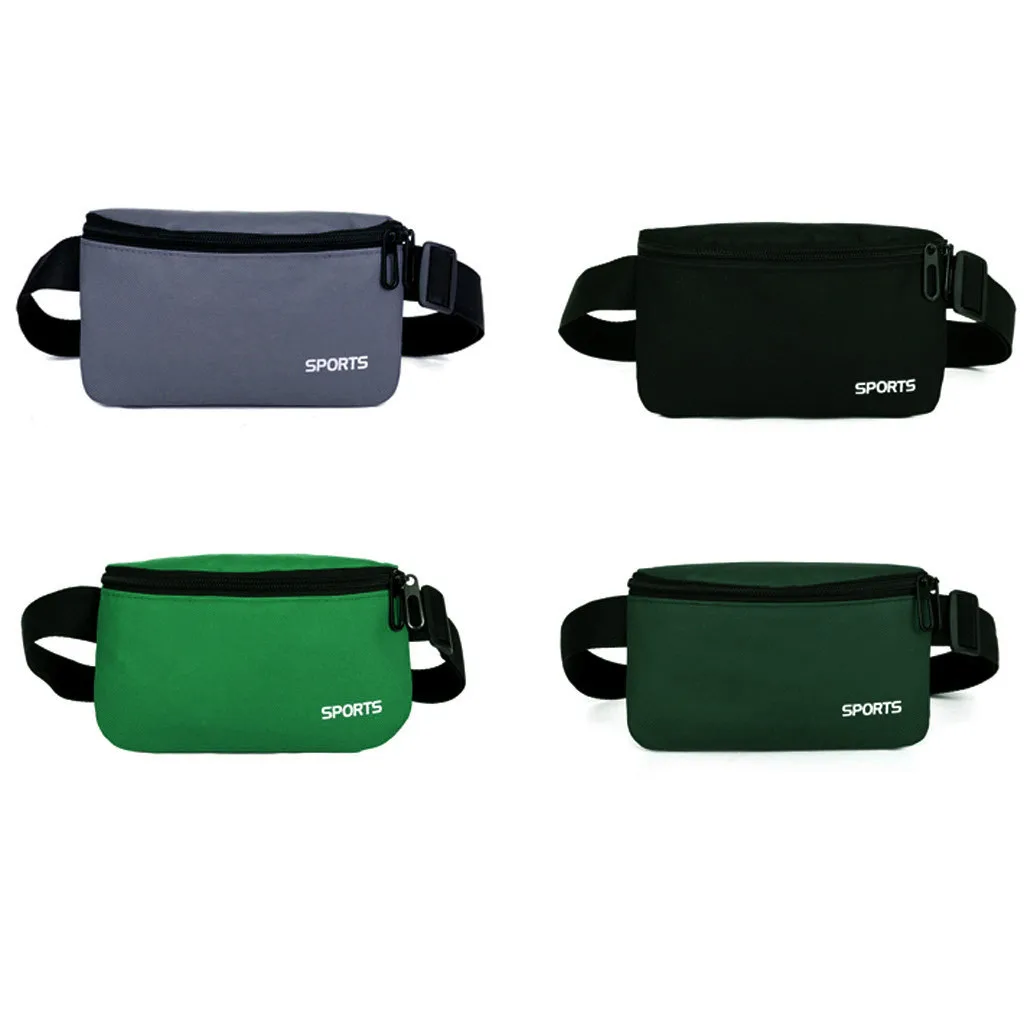 Поясная сумка для мужчин и женщин простая повседневная модная холщовая