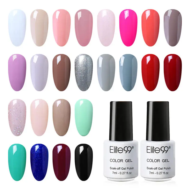 Набор гель лаков Elite99 24 шт./лот классический Цветной Гель лак для ногтей набор