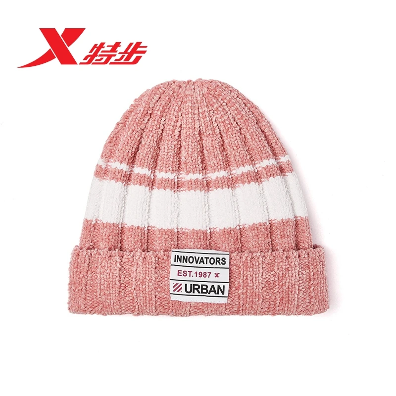 Xtep шапка для отдыха осень и зима новые аутентичные вязаные повседневные спортивные шапки для мужчин и женщин 881437229032 - Цвет: pink