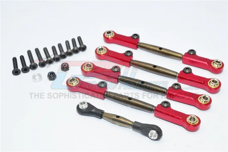 GPM SPRING STEEL COMPLETED ANTI-THREAD TIE ROD WITH ALUMINIUM ENDS For AXIAL YETI SCORE AX90068 RC Upgrade | Игрушки и хобби