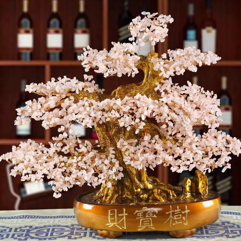 Хрустальное богатое дерево украшение для винного шкафа домашнее креативное