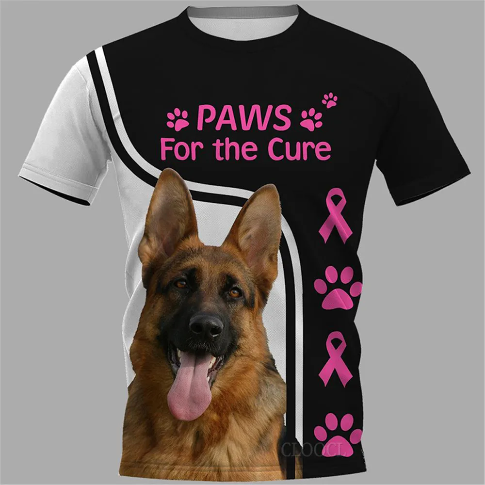 Новинка 2022 популярная мужская футболка CLOOCL с 3D-принтом немецкой овчарки Летние