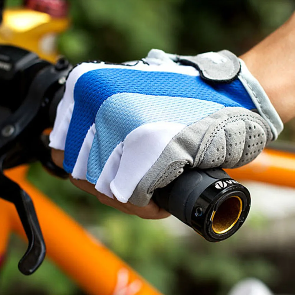 ROBESBON 1 пара противоскользящие велосипедные перчатки с половинными пальцами