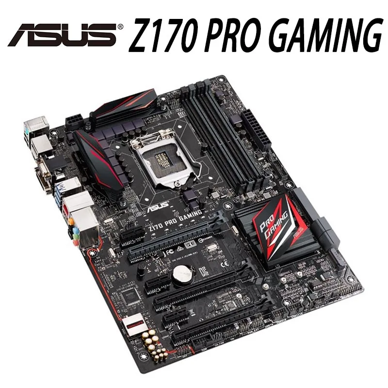 Asus Z170 PRO GAMING + CPU  i5 6600K Motherboard Set 3.5GHz 3.9GHz Four Cores DDR4 PCI-E 3.0 M.2 Z170 Placa-Mãe 1151 Used