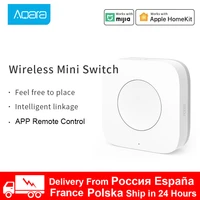 xiaomi aqara mini switch key smart wireless remote one key control multifunctional intelligent zigbee wifi for homekit mijia app