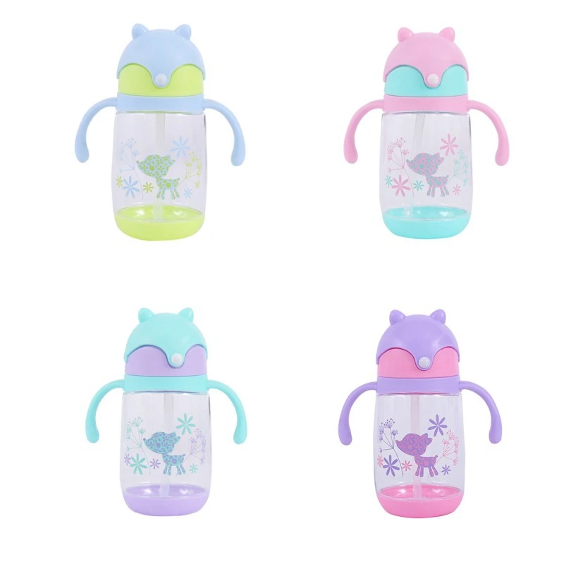 Детская мультяшная соломенная чашка-весы для младенцев ручка защиты от удушения