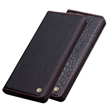 Luxury Natural Real Leather Magnetic Holster Cases For OPPO A72 5G/OPPO A72 4G/OPPO A92S/OPPO A92/OPPO A91 Phone Bag Kickstand