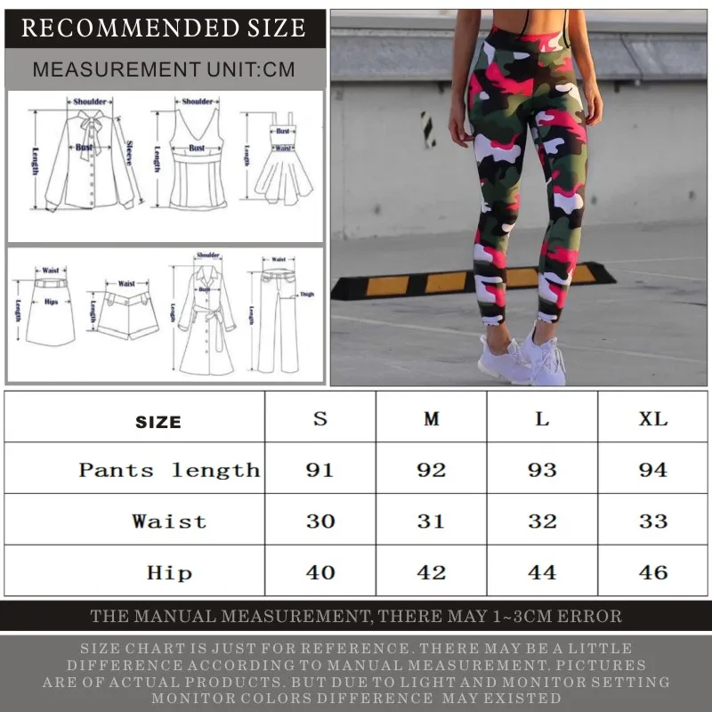 

FDBRO Yoga Pants Camouflage Printed Slimming Fitness Jogging Running Gym Workout Yoga Leggings Elastic Waist Sport Leggings