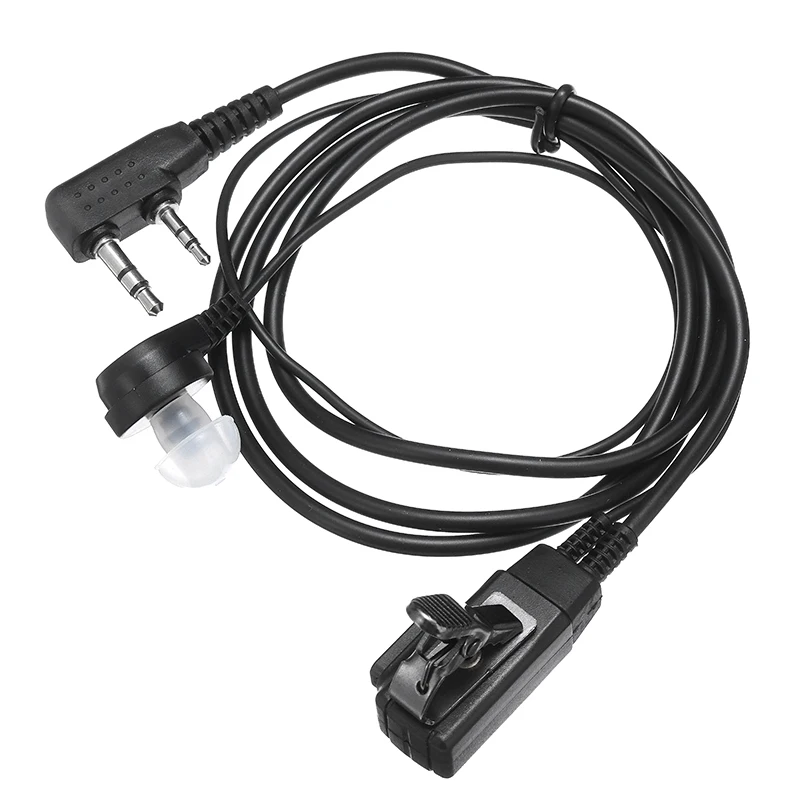 2 контакта PTT MIC гарнитура рация Акустическая трубка микрофон наушники вкладыши