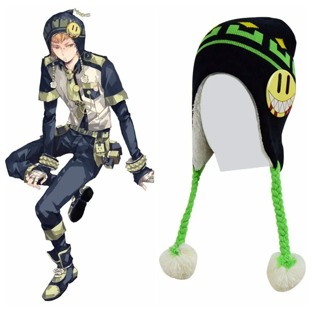 Anime Cos DRAMAtical Murder Noiz Cosplay Hat Cap Set Suit DMMD DRAMAtical Murder Knitted hat Noiz Costumes